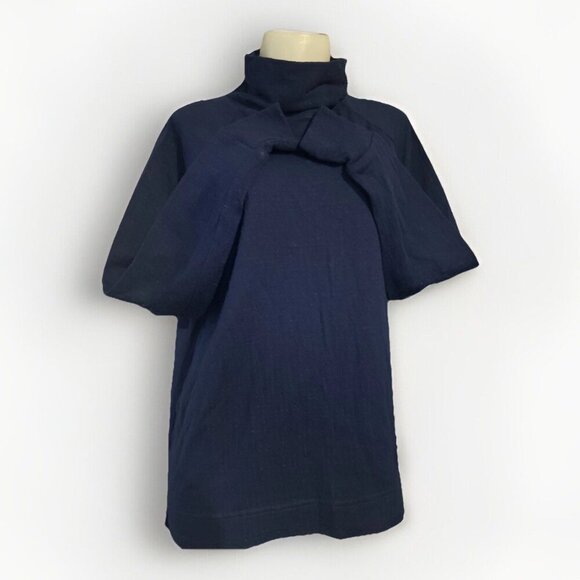 Women’s Stanfield Heritage Murino Wool Blend Pull Over Turtleneck Sweater Blue - Picture 2 of 6